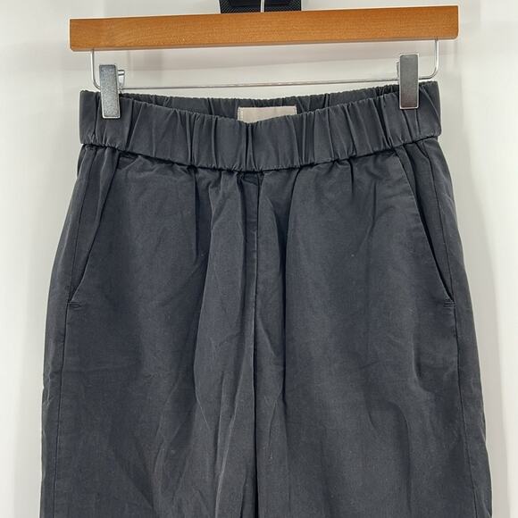 Everlane Women's High Rise Wide Leg Pull On Pants - Black - 4 - Picture 2 of 8